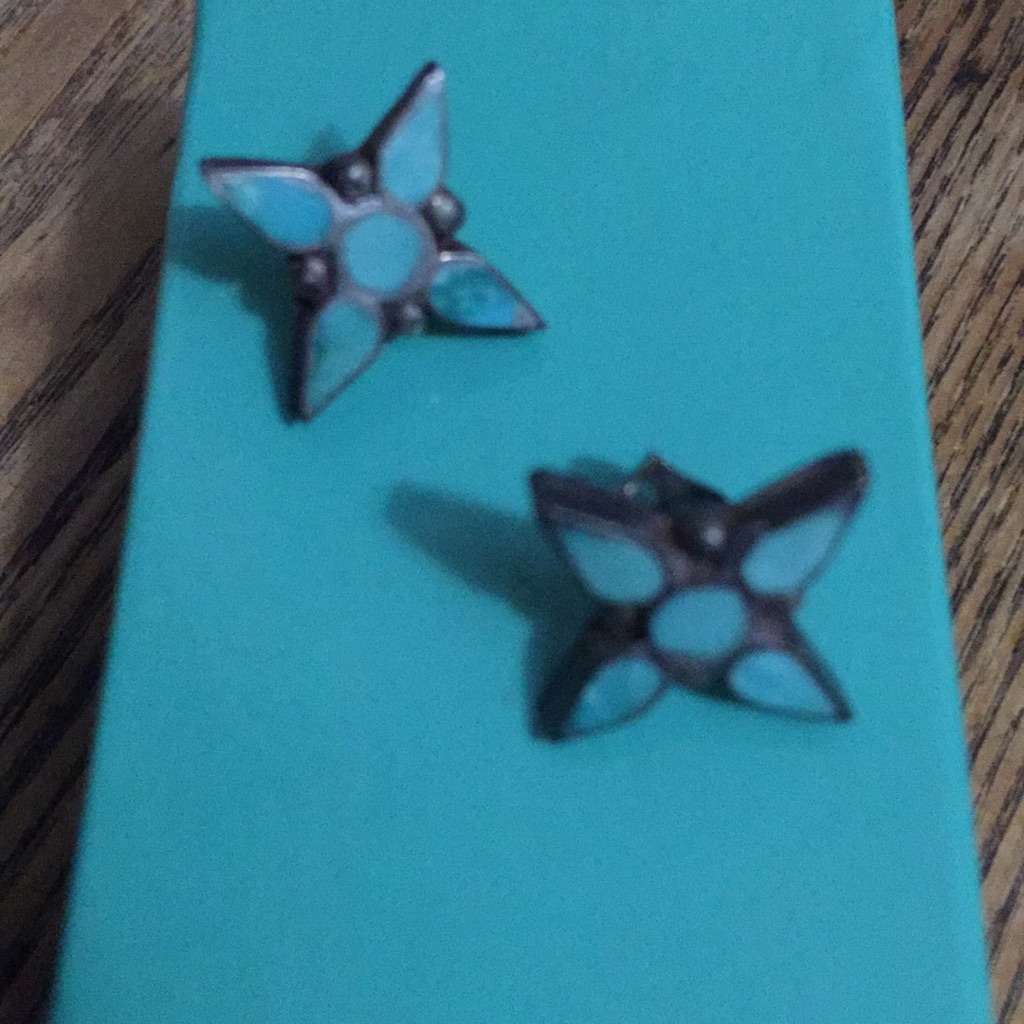 Vintage Native American Turquoise Earrings 40$